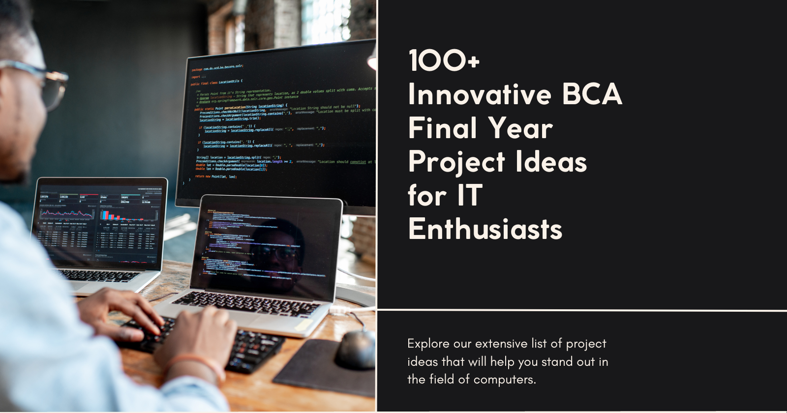 Top 100 BCA final year project topics and ideas Project Mart